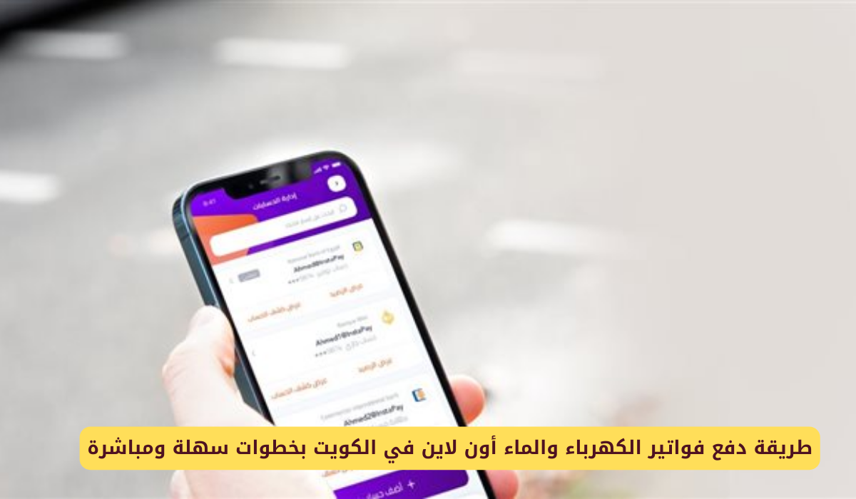 دفع فواتير الكهرباء والمياه